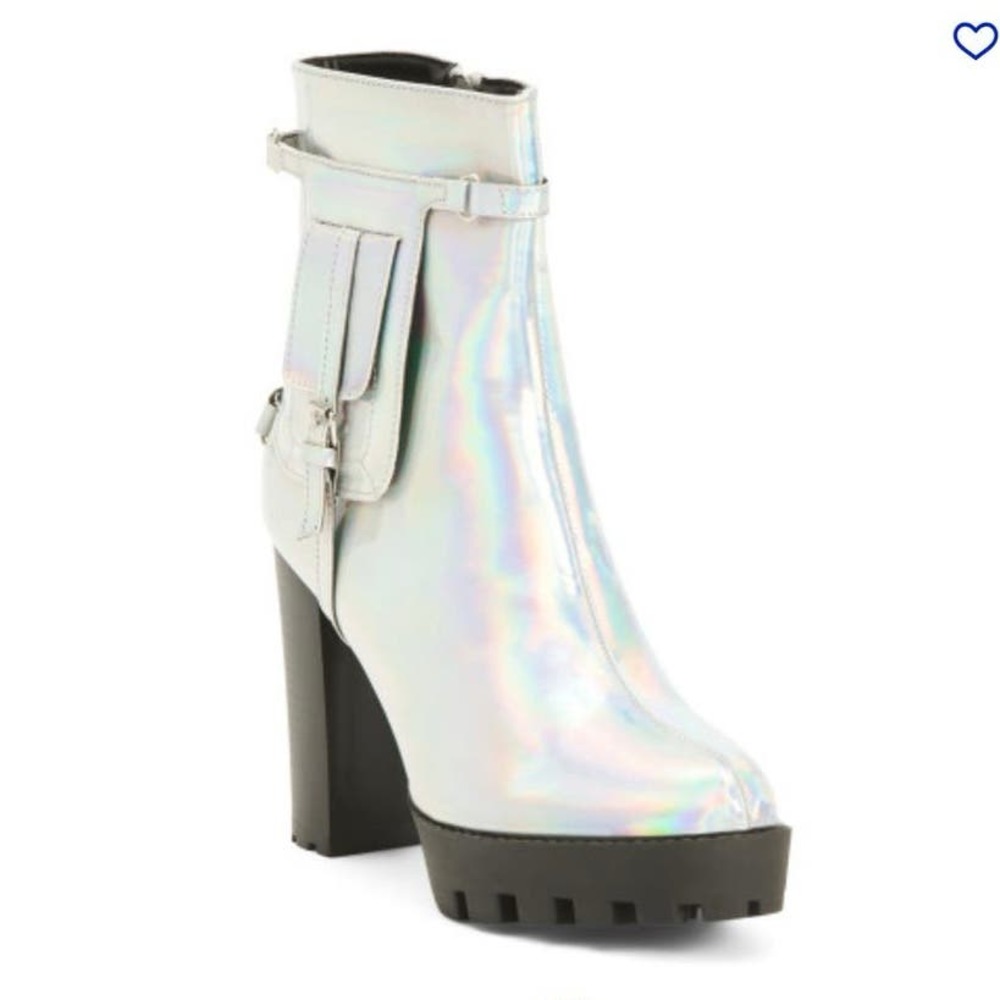Yoki Elan Metallic Heeled Booties